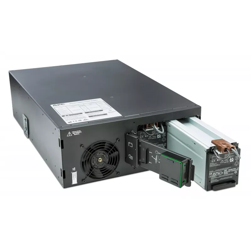 APC Smart-UPS On-Line SRT6KRMXLI - 6kW/VA, 6x C13 + 4x C19 + juhtmega 1-faasiline väljund, riiulisse paigaldatav, sisseehitatud NMC