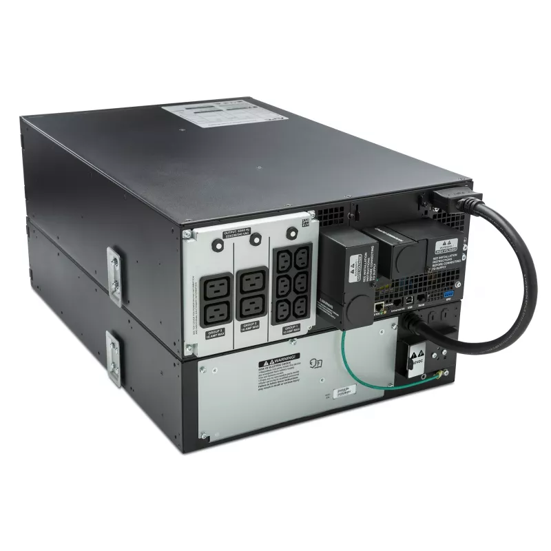 APC Smart-UPS On-Line SRT6KRMXLI - 6kW/VA, 6x C13 + 4x C19 + juhtmega 1-faasiline väljund, riiulisse paigaldatav, sisseehitatud NMC
