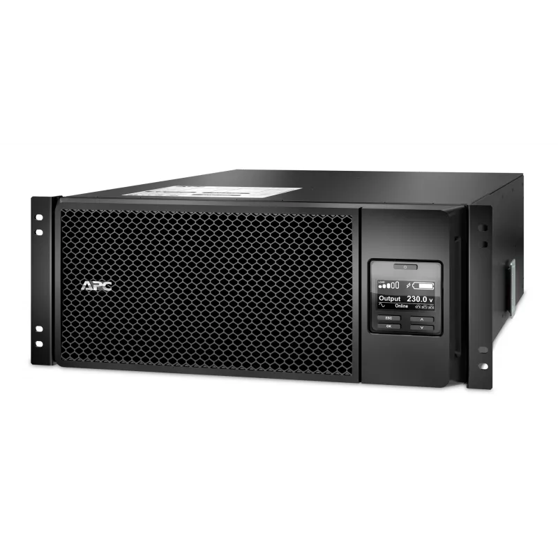 APC Smart-UPS On-Line SRT6KRMXLI - 6kW/VA, 6x C13 + 4x C19 + juhtmega 1-faasiline väljund, riiulisse paigaldatav, sisseehitatud NMC