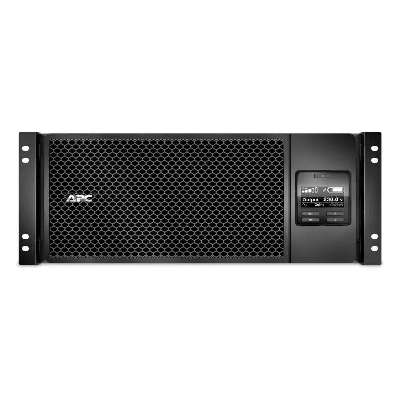 APC Smart-UPS On-Line SRT6KRMXLI - 6kW/VA, 6x C13 + 4x C19 + juhtmega 1-faasiline väljund, riiulisse paigaldatav, sisseehitatud NMC