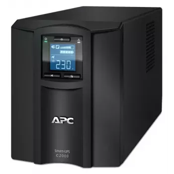 APC Smart-UPS C, Line Interactive, 2000VA, Tower, 230V, 6x IEC C13+1x IEC C19 pistikupesa, USB ja jadaühendus, AVR, graafiline LCD