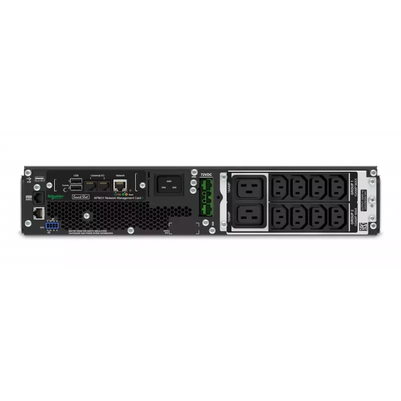 APC Smart-UPS On-Line SRT2200RMXLI-NC - 2200VA, 8x C13 ja 2x C19, riiulipaigaldus, NMC