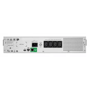 APC Smart-UPS C, Line Interactive, 1000VA, Rackmount 2U, 230V, 4x IEC C13 pistikupesa, SmartConnect port, USB ja jadaühendus, AVR, graafiline LCD