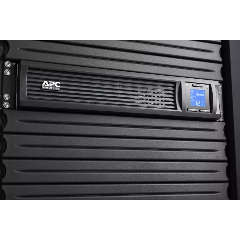 APC Smart-UPS C, Line Interactive, 1000VA, Rackmount 2U, 230V, 4x IEC C13 pistikupesa, SmartConnect port, USB ja jadaühendus, AVR, graafiline LCD