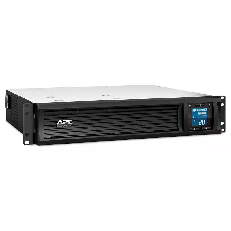 APC Smart-UPS C, Line Interactive, 1000VA, Rackmount 2U, 230V, 4x IEC C13 pistikupesa, SmartConnect port, USB ja jadaühendus, AVR, graafiline LCD