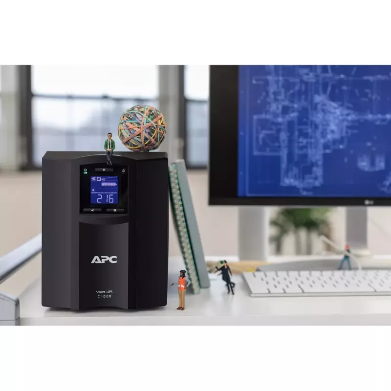APC Smart-UPS C, Line Interactive, 1000VA, Tower, 230V, 8x IEC C13 pistikupesa, SmartConnect port, USB ja jadaliides, AVR, graafiline LCD