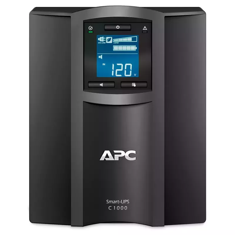 APC Smart-UPS C, Line Interactive, 1000VA, Tower, 230V, 8x IEC C13 pistikupesa, SmartConnect port, USB ja jadaliides, AVR, graafiline LCD