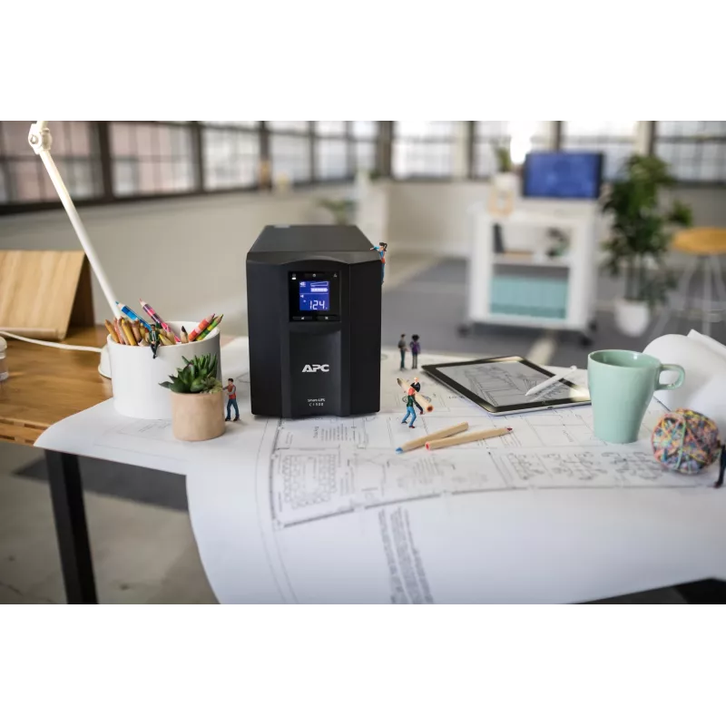 APC Smart-UPS SMC1500IC - 8x C13, USB, SmartConnect, 1500VA, Line-Interactive, 1.5 kVA, 900 W, siinus, 170 V, 300 V