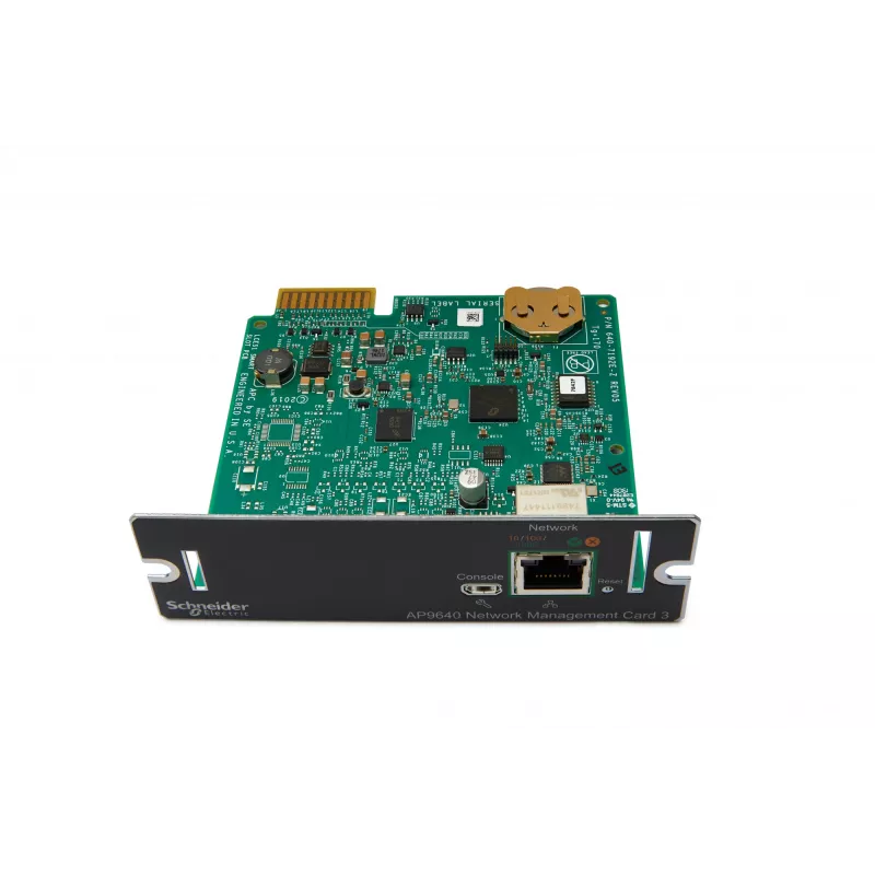 APC AP9640 Smart-UPS võrguhalduskaart (gen3), Võrguhalduskaart, SmartSlot, 12,1 mm, 11,4 mm, 38 mm, 80 g