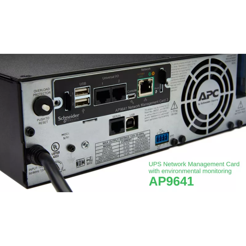 APC AP9641 Smart-UPS võrguhalduskaart (gen3) koos keskkonnaseirega
