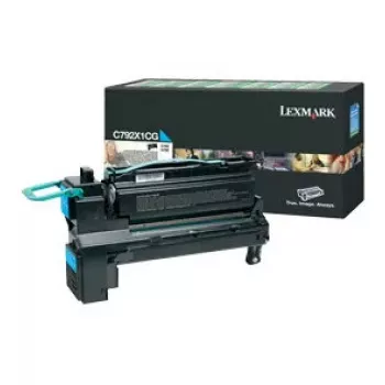Toonerikassett Lexmark C792X1CG 10000 lehekülge Tsüaan