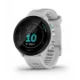 Nutikell GARMIN Forerunner 55 — 42 mm ümmargune spordikell, GPS/GLONASS/Galileo, 14-päevane aku, 5 ATM, valge silikoonrihm