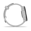 Nutikell GARMIN Forerunner 55 — 42 mm ümmargune spordikell, GPS/GLONASS/Galileo, 14-päevane aku, 5 ATM, valge silikoonrihm