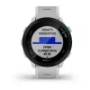 Nutikell GARMIN Forerunner 55 — 42 mm ümmargune spordikell, GPS/GLONASS/Galileo, 14-päevane aku, 5 ATM, valge silikoonrihm