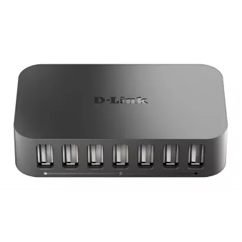 D-Link 7-pordiline kiire USB 2.0 jaotur