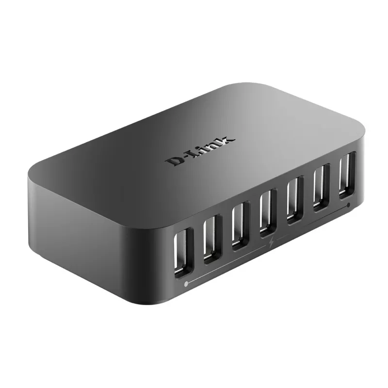 D-Link 7-pordiline kiire USB 2.0 jaotur