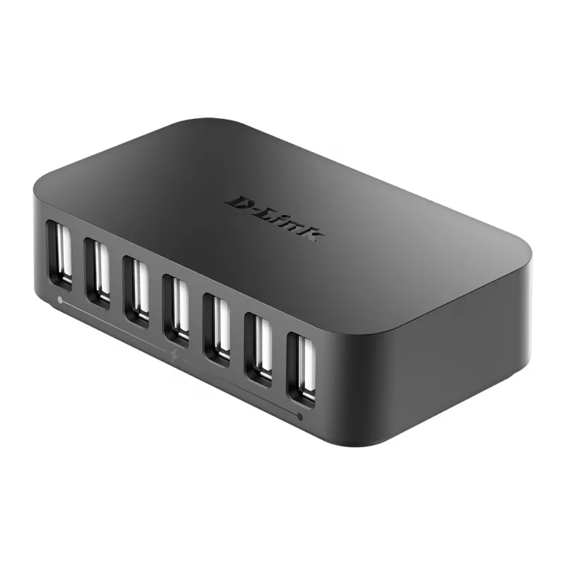 D-Link 7-pordiline kiire USB 2.0 jaotur
