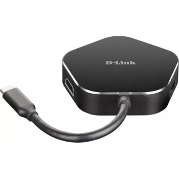 D-Link 4-in-1 USB-C jaotur HDMI ja toiteedastusega