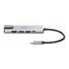 D-Link 5-in-1 USB-C jaotur HDMI/Etherneti ja toiteedastusega