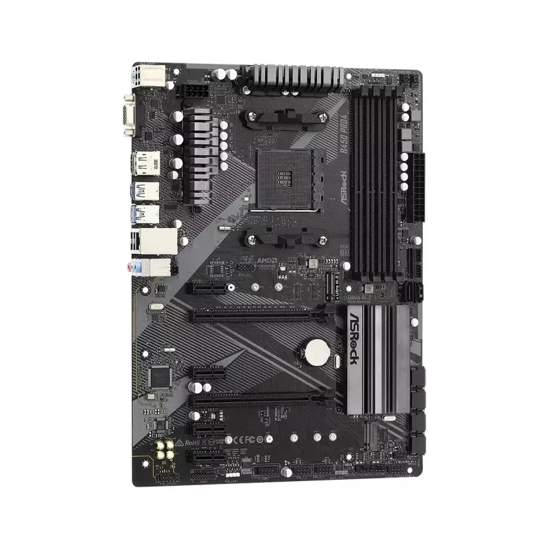 Emaplaat ASRock B450 PRO4 R2.0 AMD B450 Socket AM4 ATX