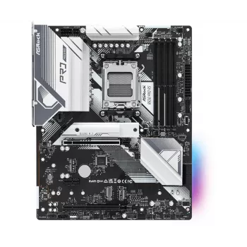 Emaplaat ASRock B650 Pro RS — ATX, pesa AM5, AMD B650, DDR5, 4 DIMM, 128 GB, 2.5Gb LAN, 1x M.2, HDMI, DisplayPort