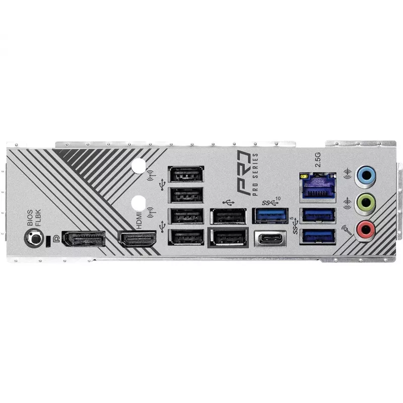 Emaplaat ASRock B650 Pro RS — ATX, pesa AM5, AMD B650, DDR5, 4 DIMM, 128 GB, 2.5Gb LAN, 1x M.2, HDMI, DisplayPort