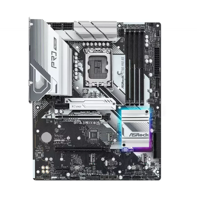 Emaplaat ASRock Z790 Pro RS — Intel Z790, LGA 1700, ATX, DDR5, 4 DIMM, 128GB, 2.5Gb LAN