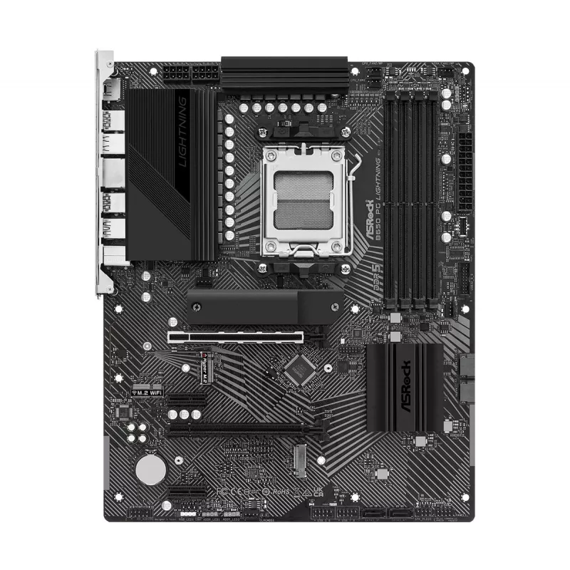 ASRock emaplaat B650 PG Lightning AM5 AMD B650 USB 3.2 SATA 3 7.1ch HD Audio ATX