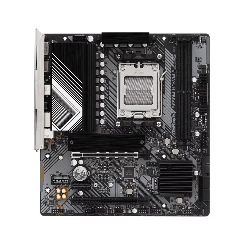 Emaplaat ASRock B650M-HDV/M.2 micro ATX — AMD B650, Socket AM5, DDR5, 2 mälupesa, 64GB, M.2 ja SATA III