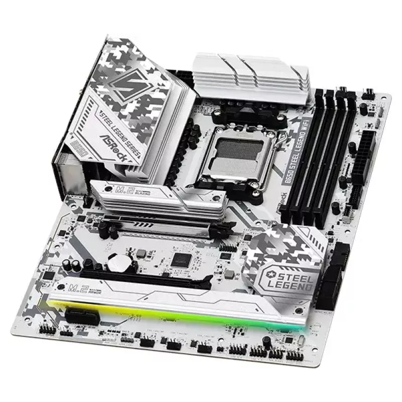 Emaplaat ASRock B650 Steel Legend WiFi — AMD B650, Socket AM5, ATX, DDR5, 4x DIMM, 192 GB, Wi‑Fi 6E, 2.5Gb LAN
