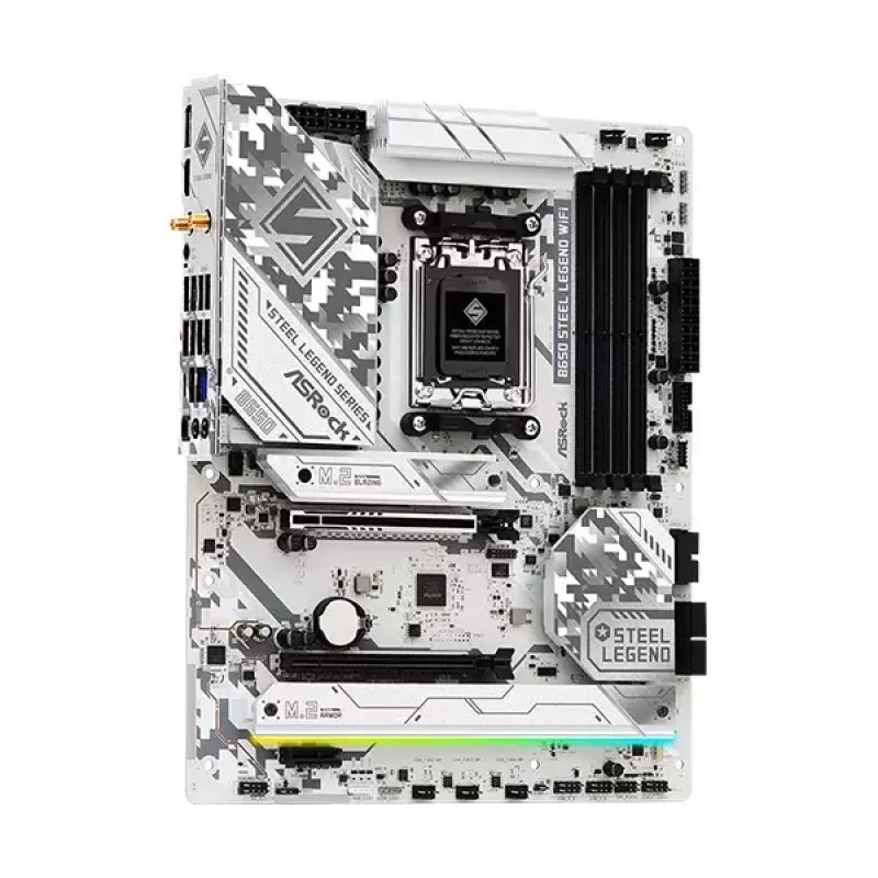Emaplaat ASRock B650 Steel Legend WiFi — AMD B650, Socket AM5, ATX, DDR5, 4x DIMM, 192 GB, Wi‑Fi 6E, 2.5Gb LAN