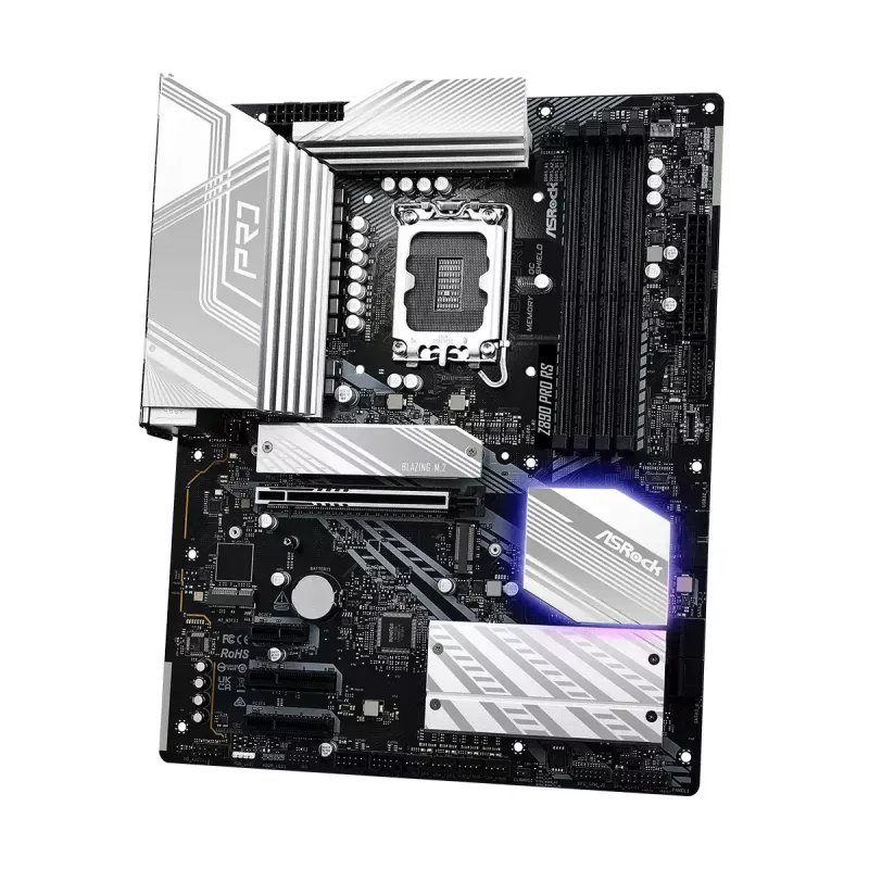 Emaplaat ASRock Z890 Pro RS — Intel Z890, LGA 1851, ATX, 4x DDR5 pesa, PCIe Gen5 x16, 2.5Gb LAN, Thunderbolt 4
