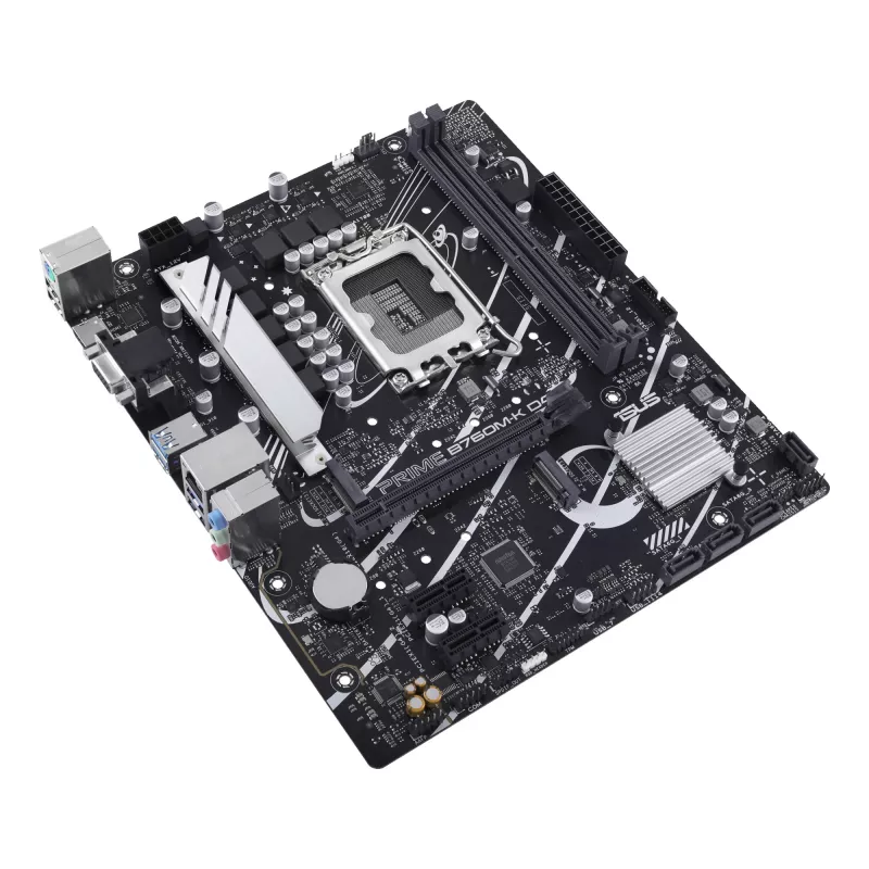 Emaplaat ASUS PRIME B760M-K D4 — Intel B760, LGA 1700, Micro ATX, 2x DDR4 DIMM, 64 GB, M.2, SATA III, 2.5Gb Ethernet