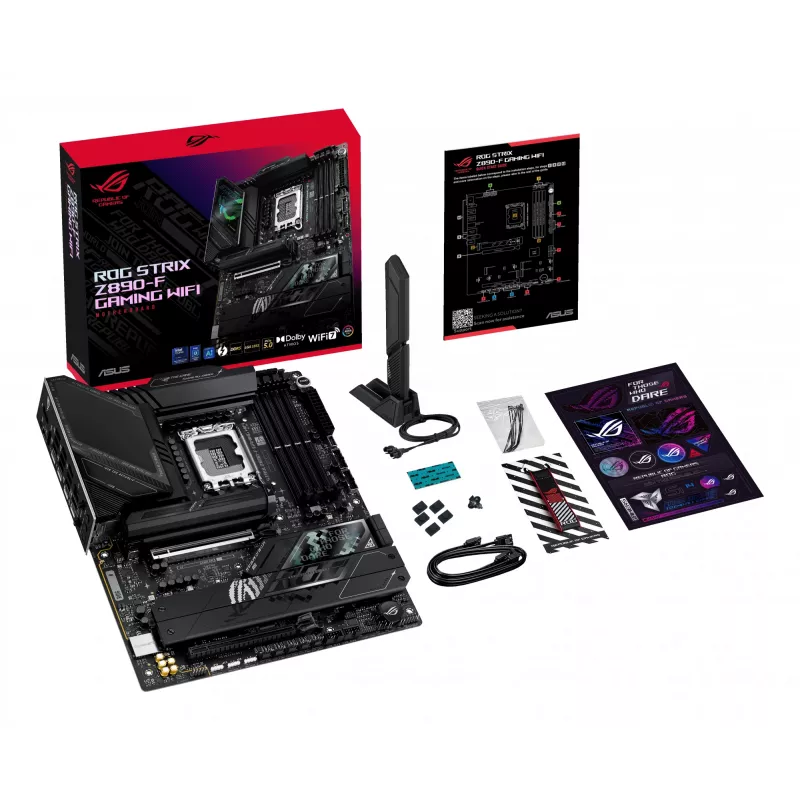 Emaplaat ASUS ROG STRIX Z890-F GAMING WIFI — Intel Z890, LGA 1851, ATX, DDR5, 4x DIMM, 192GB, Wi‑Fi 7, Bluetooth 5.4