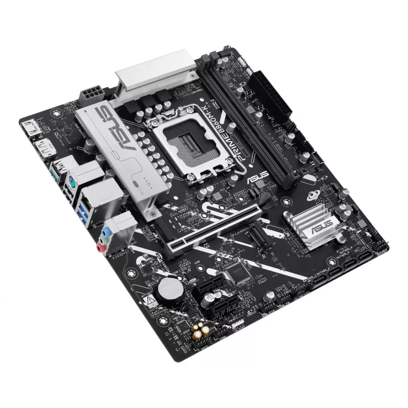 Emaplaat ASUS PRIME B860M-K — Intel B860, LGA 1851, micro ATX, DDR5, 2x M.2, 2 DIMM, 2.5Gb LAN