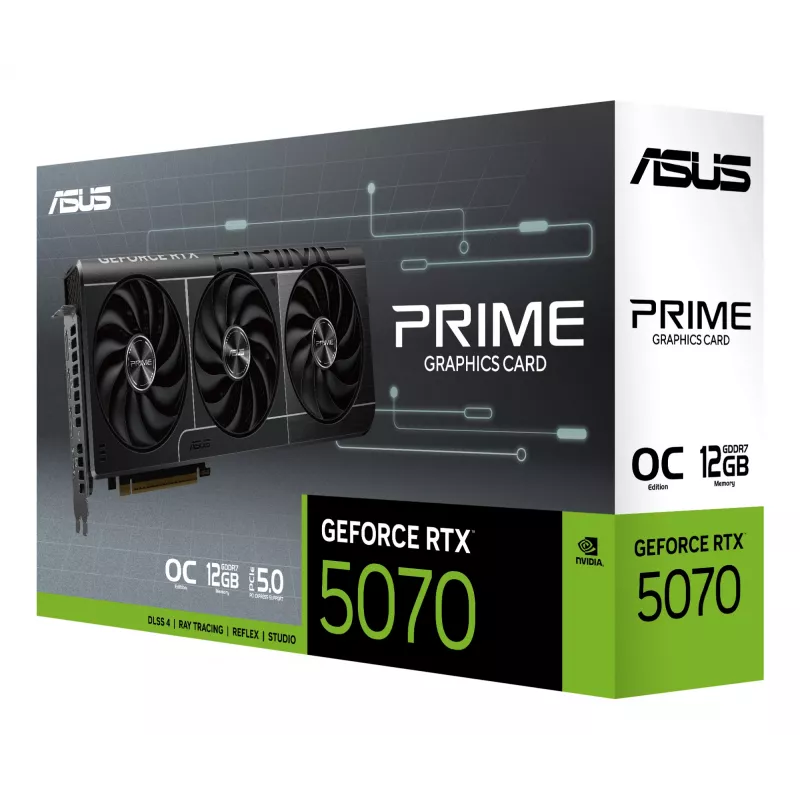 ASUS Graafikakaart NVIDIA GeForce PRIME OC RTX5070 12GB GDDR7
