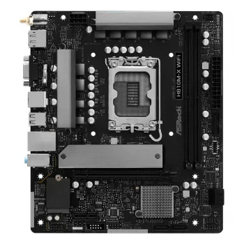 Emaplaat ASRock H810M-X WiFi — Intel H810, LGA 1851, microATX, DDR5, 2 DIMM, 128GB, Wi‑Fi 5, 2.5Gb LAN, M.2, SATA III