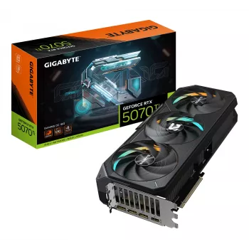 GIGABYTE GeForce RTX 5070 Ti GAMING OC 16G graafikakaart - 16GB GDDR7, 256bit, PCI-E 5.0, 2588 MHz tuumsagedus, 3 x DP 2.1a, 1 x HDMI 2.1b, NVIDIA DLSS 4, GV-N507TGAMING OC-16GD