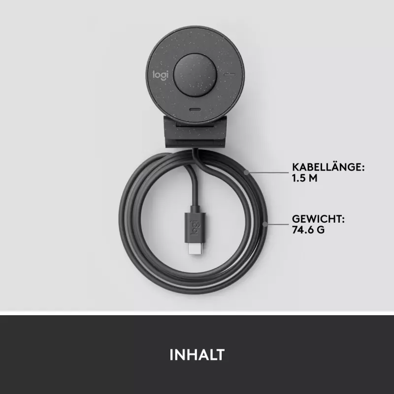 LOGITECH Brio 300 Full HD veebikaamera - grafiit