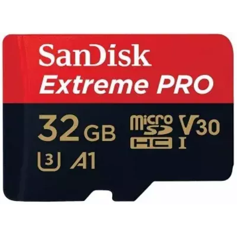SanDisk Extreme Pro 32GB MicroSDHC UHS-I Class 10 Memory Card SDSQXCG-032G-GN6MA