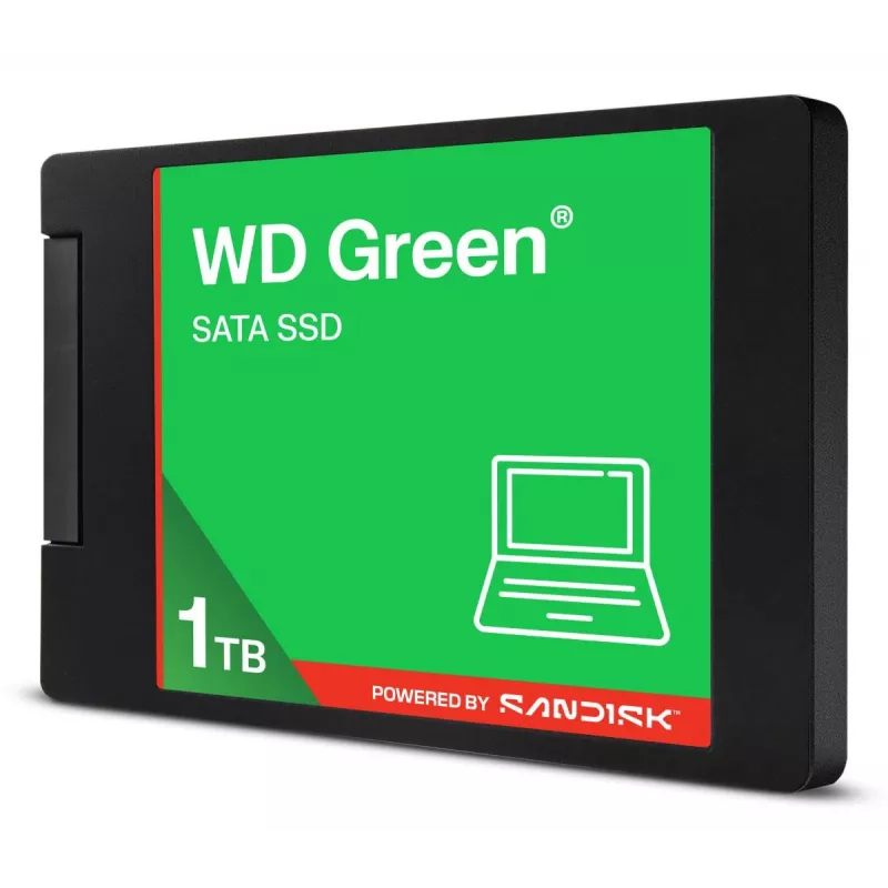 WESTERN DIGITAL SSD - WD roheline -1TB - SATA 6Gb/s - 2.5in/7mm cased