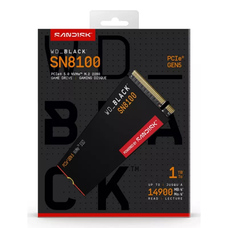 SSD disk Western Digital 1 TB M.2 PCI Express 5.0 Must SN8100