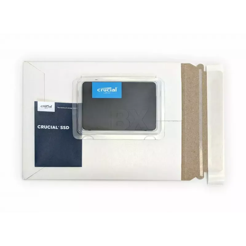 CRUCIAL BX500 240GB SSD, 2.5” 7mm, SATA 6 Gb/s, lugemine/kirjutamine: 540 / 500 MB/s
