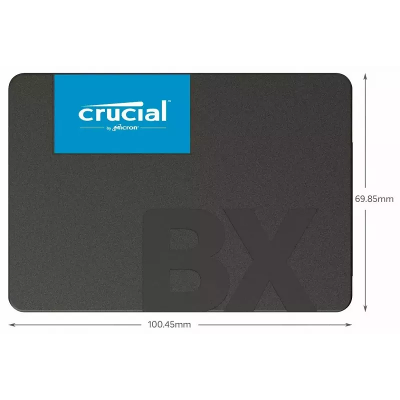 CRUCIAL BX500 240GB SSD, 2.5” 7mm, SATA 6 Gb/s, lugemine/kirjutamine: 540 / 500 MB/s