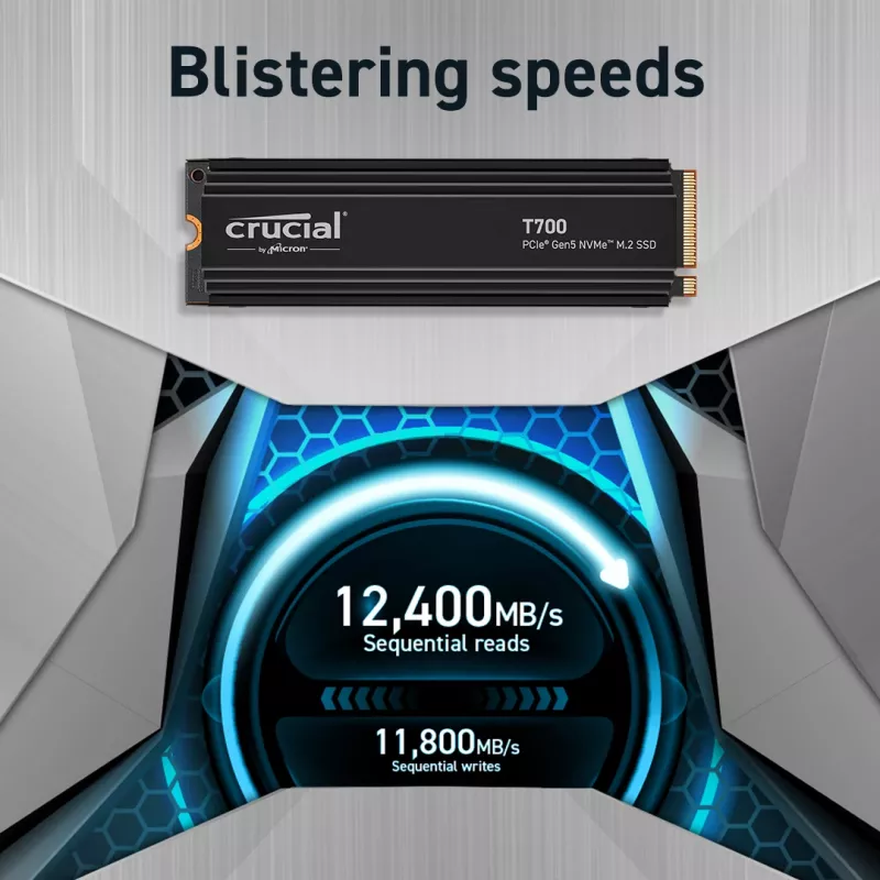 MICRON / CRUCIAL SSD - Crucial T700 - 4TB - Pci-e Gen5 x4 - M.2 2280
