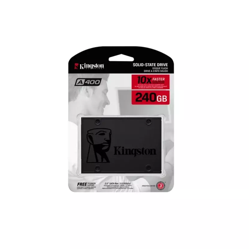 Kingston 240 GB A400 SATA 3 2,5-tolline sisemine SSD SA400S37/240G