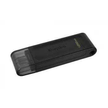 Kingston Technology DataTraveler 128GB USB-C 3.2 Gen 1 70, 128 GB, USB USB-C, 3.2 Gen 1 (3.1 Gen 1), Müts, 7 g, Must