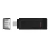 Kingston Technology DataTraveler 128GB USB-C 3.2 Gen 1 70, 128 GB, USB USB-C, 3.2 Gen 1 (3.1 Gen 1), Müts, 7 g, Must
