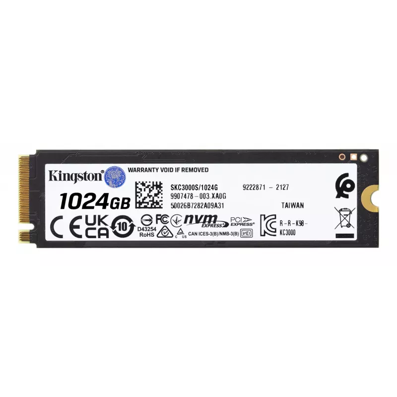 SSD-ketas Kingston Technology 1024G M.2 NVMe KC3000
