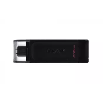 Kingston Technology DataTraveler 256GB USB-C 3.2 Gen 1 70, 256 GB, USB USB-C, 3.2 Gen 1 (3.1 Gen 1), Cap, 7 g, Must